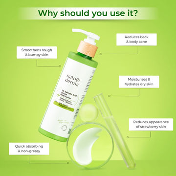 1% Salicylic Acid Serum Body Lotion For Long Lasting Moisturization