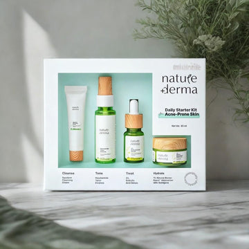 Daily Routine Starter Kit For Acne-Prone Skin - Clear, Strengthened Skin with Natural Biome-Boost™ Solution - 65ml