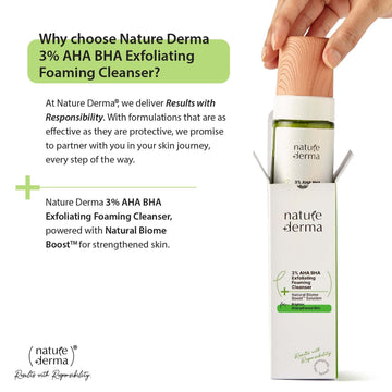 3% Aha Bha (Glycolic-salicylic) Facewash With 100% Natural Biome-boost™ Solution - 100 Ml