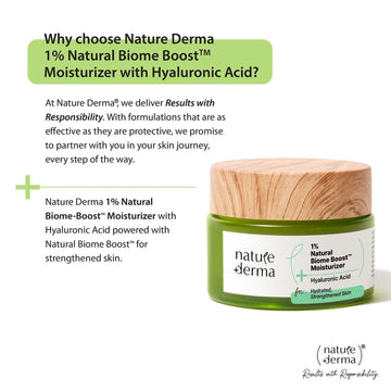 1% Natural Biome-Boost™ Moisturizer with Hyaluronic Acid - 50ml