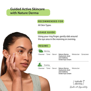Hyaluronic Acid and Caffeine Under Eye Cream with Natural Biome-Boost™ Solution - 15 ml