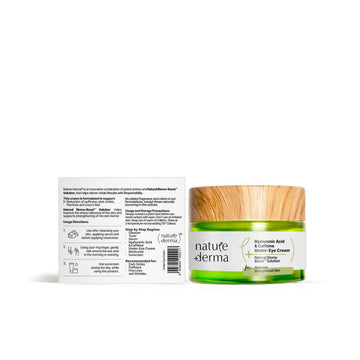 Hyaluronic Acid and Caffeine Under Eye Cream with Natural Biome-Boost™ Solution - 15 ml
