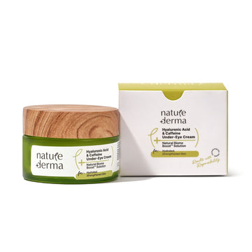 Hyaluronic Acid and Caffeine Under Eye Cream with Natural Biome-Boost™ Solution - 15 ml
