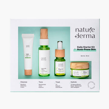 Daily Routine Starter Kit For Acne-Prone Skin - Clear, Strengthened Skin with Natural Biome-Boost™ Solution - 65ml