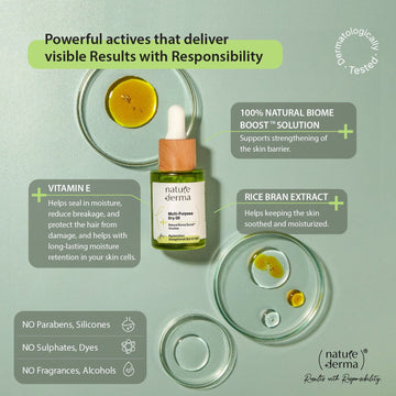 Multi-Purpose Dry Oil with Natural Biome-Boost™ Solution - 30 ml